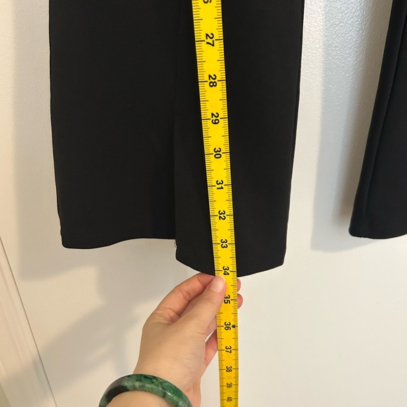 Black Women's Flared Pants - Picture 6 of 7